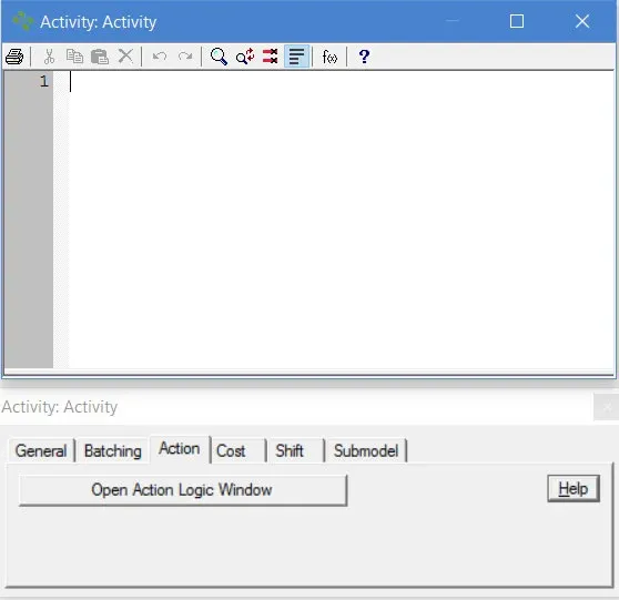 What is activity action logic?