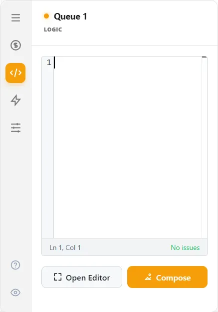 The queue Logic tab
